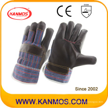 Темные меховые кожаные рабочие рабочие перчатки безопасности (310041)